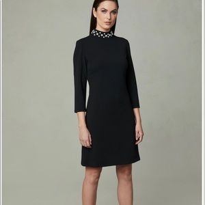 Karl Lagerfeld Pearl Embellished Sheath Dress